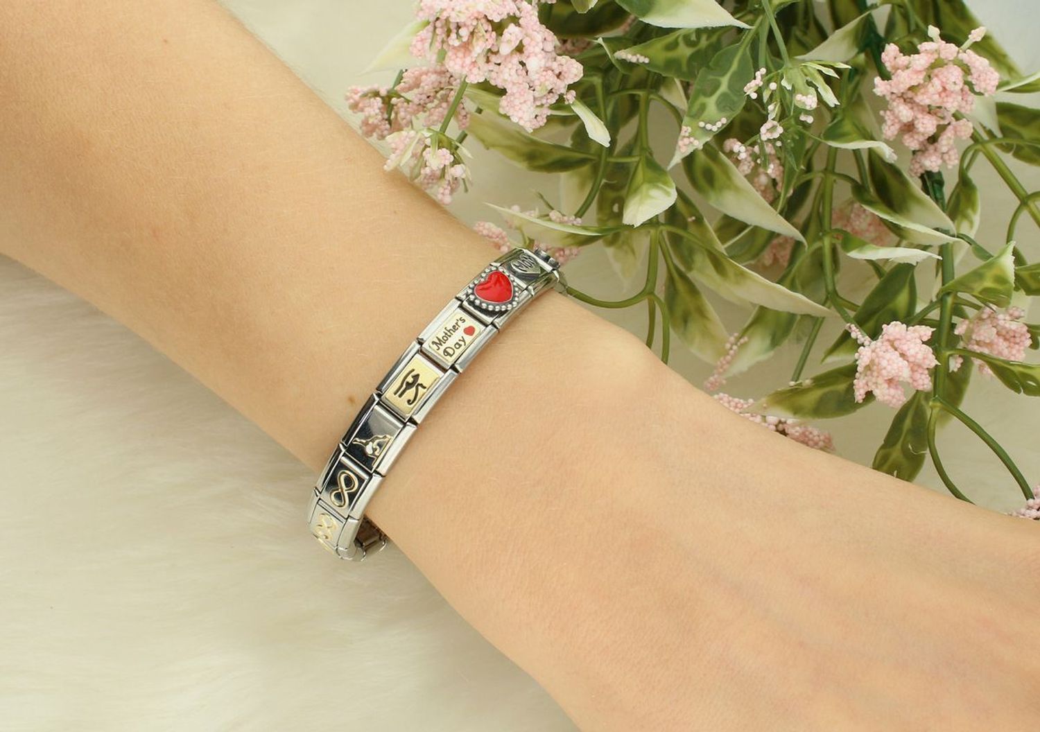 Charms  nomination Link zawieszka 925 srebro Czerwone serce 330204 39.jpg